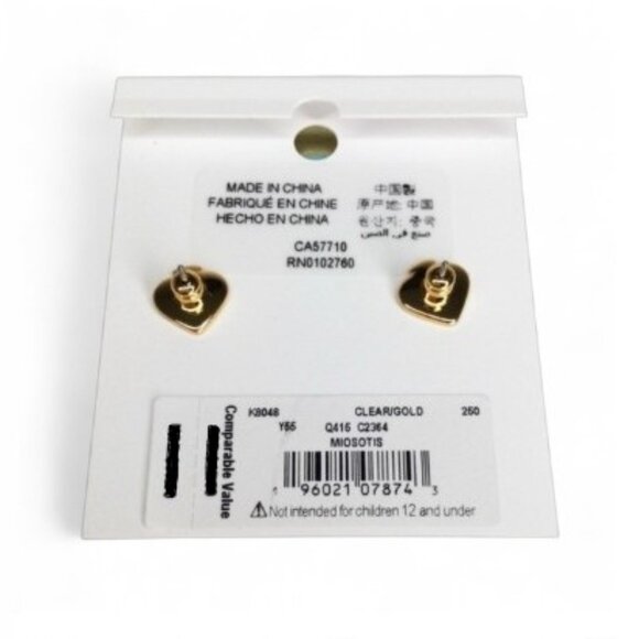 Kate Spade Miosotis Flower Stud Earrings – Gold Plated CZ – NWT - Picture 11 of 12